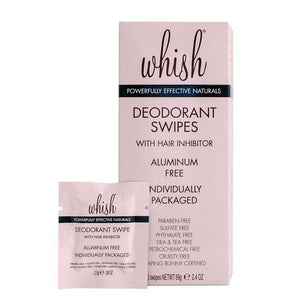 Deodorant Swipes with Hair Inhibitor-30 pack